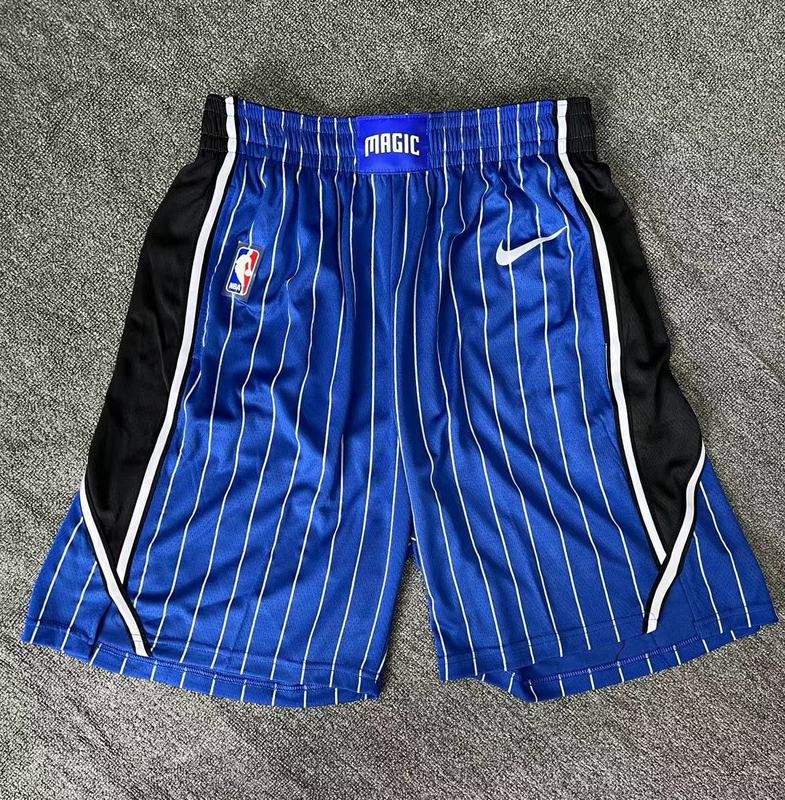 2025 Men NBA Orlando Magic Shorts Nike Blue Stripe->orlando magic->NBA Jersey
